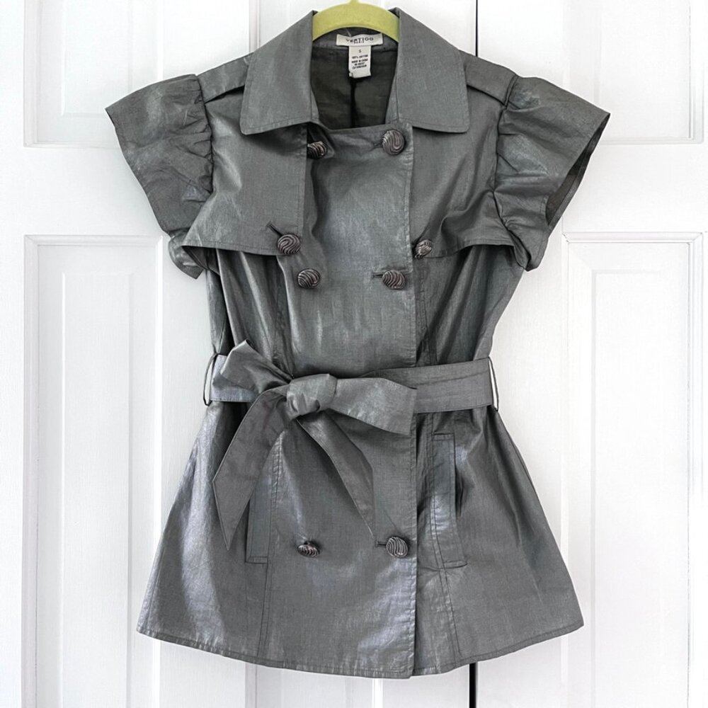 Shimmery Summer Trench-style top